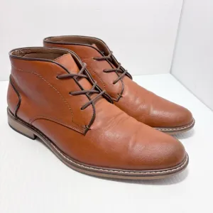 Madden Brown Casual Faux Leather Men's Ankle Boots Size 11M