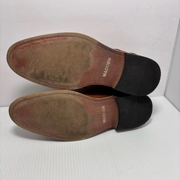 Madden Brown Casual Faux Leather Men's Ankle Boots Size 11M