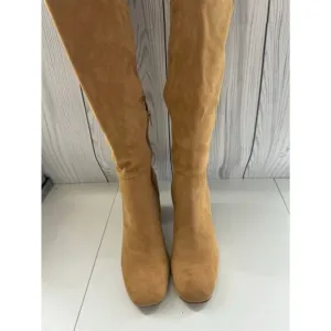 Madden Girl Womens Winsloww Zipper Tall Knee-High Boots Shoes Size 8.5