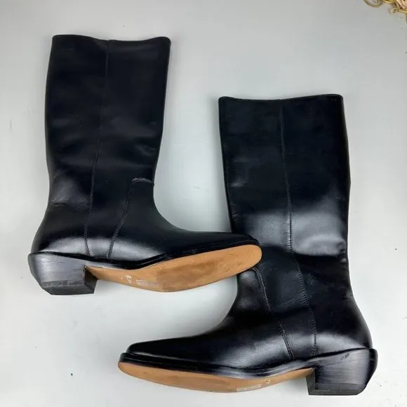 Madewell The Antoine Tall Boot in True Black