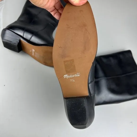 Madewell The Antoine Tall Boot in True Black