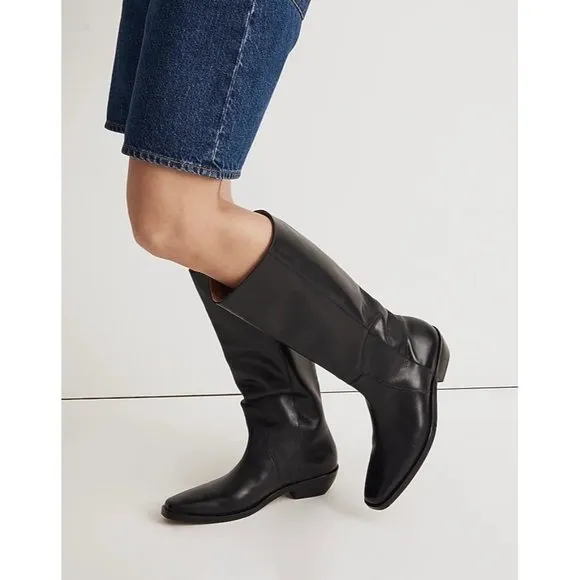 Madewell The Antoine Tall Boot in True Black