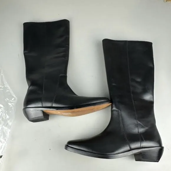 Madewell The Antoine Tall Boot in True Black