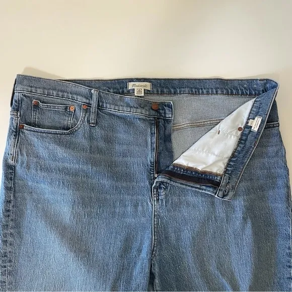 Madewell The Tall Perfect Vintage Crop High Rise Fray Hem Jean Ainsworth Wash 37
