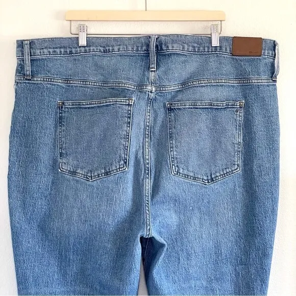 Madewell The Tall Perfect Vintage Crop High Rise Fray Hem Jean Ainsworth Wash 37