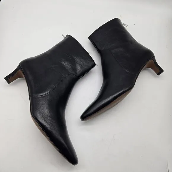 Madewell Womens $198 Size 9 The Dimes Kitten-Heel Boot NN026 NEW black leather