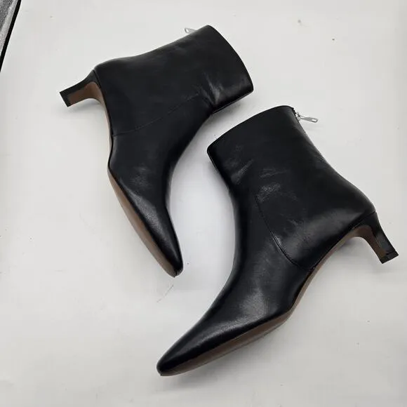 Madewell Womens $198 Size 9 The Dimes Kitten-Heel Boot NN026 NEW black leather