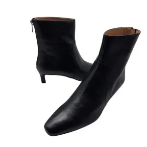 Madewell Womens $198 Size 9 The Dimes Kitten-Heel Boot NN026 NEW black leather