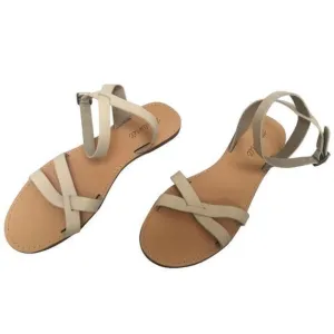 Madewell Strappy Tan Leather Sandals Size 8
