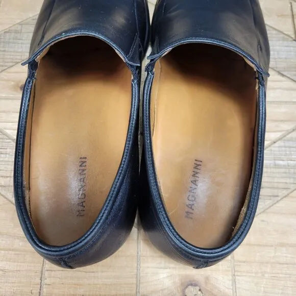 Magnanni Dominguez Slip-On Black Leather 9.5M 42 Style#12655  Shoes