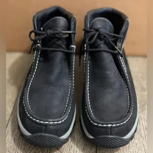 Marc Ecko Black Leather Hiking Boots Men’s size 12