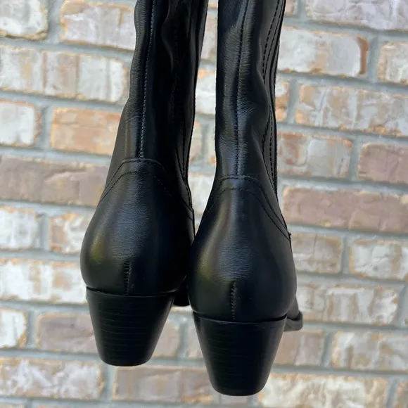 Marc Fisher Edania Embroidered Leather Tall Western Boots