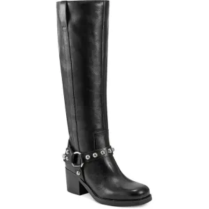 Marc Fisher LTD Women's Ofida Mid Calf Boot, Black Leather, 6