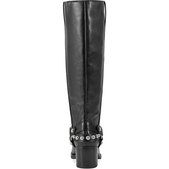 Marc Fisher LTD Women's Ofida Mid Calf Boot, Black Leather, 6