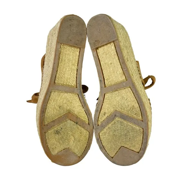 Marc‎ Fisher Mlandira Leather Upper Platform Wedge Womens Shoes Size 9M