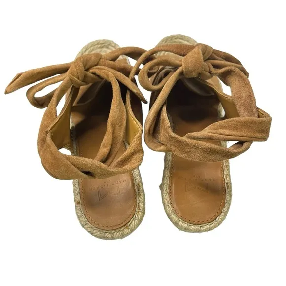 Marc‎ Fisher Mlandira Leather Upper Platform Wedge Womens Shoes Size 9M