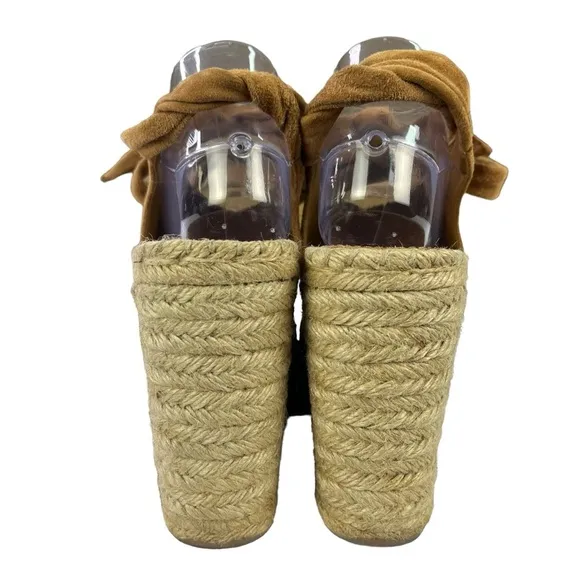 Marc‎ Fisher Mlandira Leather Upper Platform Wedge Womens Shoes Size 9M
