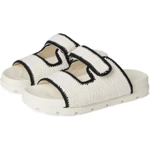 Marc Fisher Shoes Brinleys Cream Multi Slide Sandals