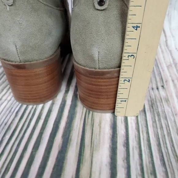 MARC Fisher Taupe Wide Calf Leather Tall Boots