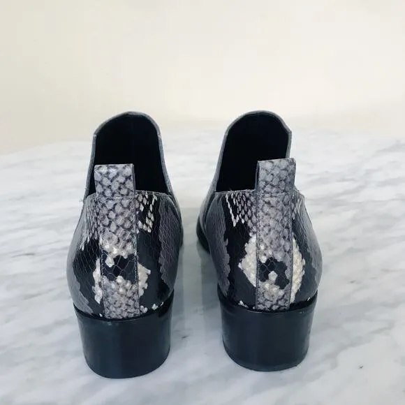 Marc Fisher Women's Mlyamir Snake Ankle Boots 5.5