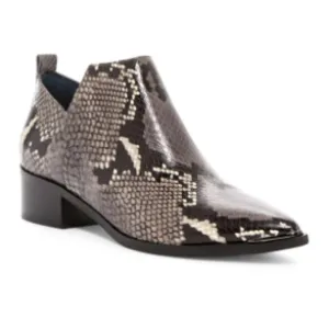 Marc Fisher Women's Mlyamir Snake Ankle Boots 5.5
