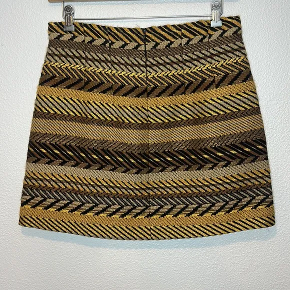 Marella Flared wool-blend mini skirt size 10 NWT