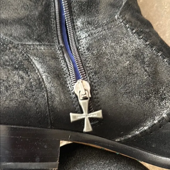 Mark Nason Black Leather Boots Rugged Style