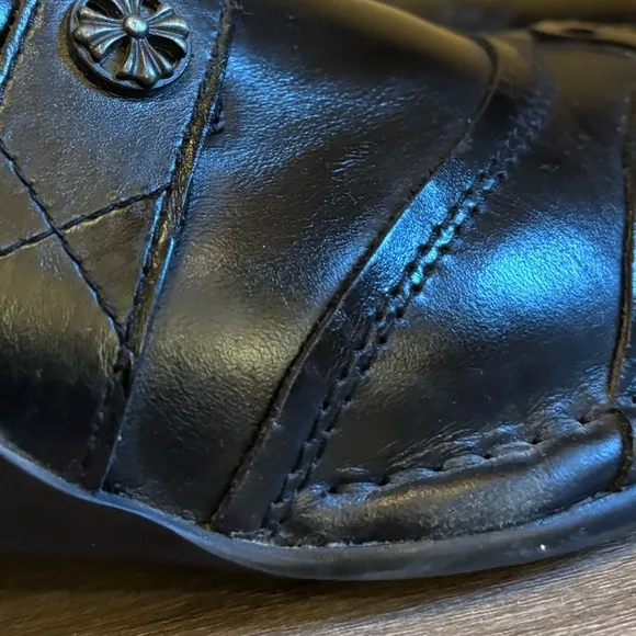Mark Nason Lounge U Rock Black Leather Studded Mens Loafers Shoes