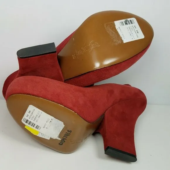 Marni women shoes Burgundy Red Suede Mary Jane