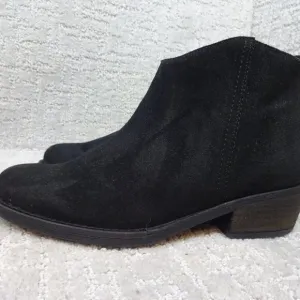 Marroqui Sanchez Womens 39 US 8 Black Suede Zip Boho Western Ankle Boots 19040