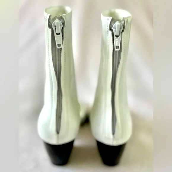 Matisse Caroline Cut Out Western White Leather Boots Size 6.5 NEW…