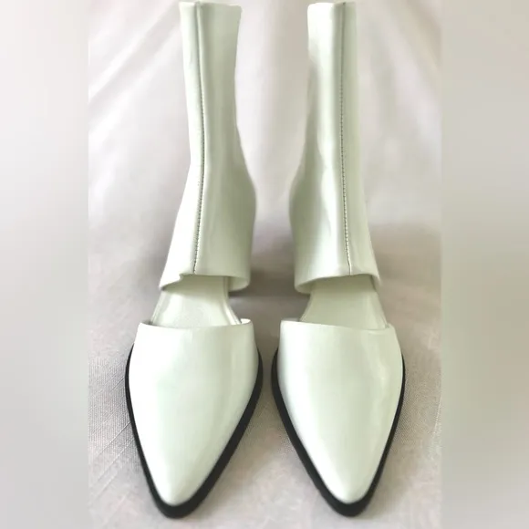 Matisse Caroline Cut Out Western White Leather Boots Size 6.5 NEW…
