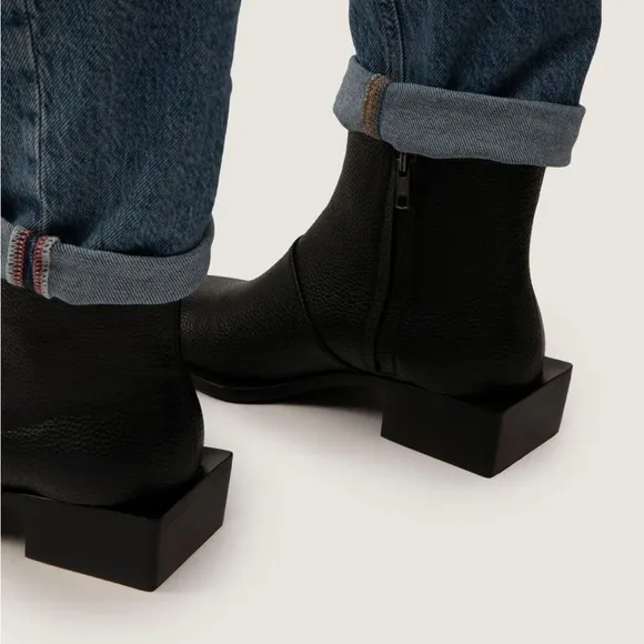 Matt &amp; Nat Men’s Vegan Black Ankle Boots Casual Stylish Western Size 12