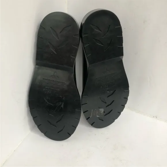 Melissa Scented Rain Shoes Preppy Rubber Slip on   Ankle Boots Black Patent 8