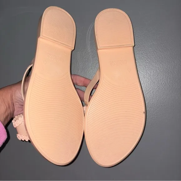 Melissa Slim V jelly sandals sz 10