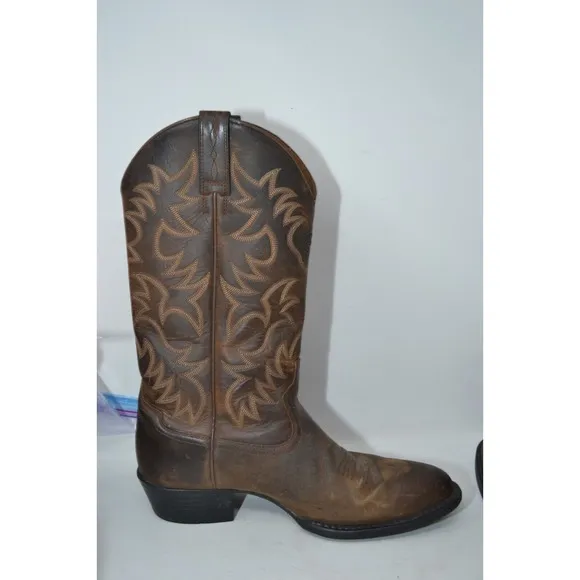 Mens 10.5D Ariat Heritage Brown 12&quot; Tall Western Cowboy Boots (34725) 10002204