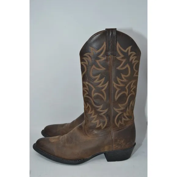 Mens 10.5D Ariat Heritage Brown 12&quot; Tall Western Cowboy Boots (34725) 10002204