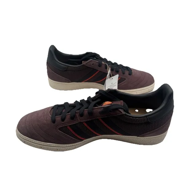 MENS ADIDAS BUSENITZ VINTAGE BROWN BLACK SUEDE CASUAL SNEAKERS SHOES - Sz 9.5M
