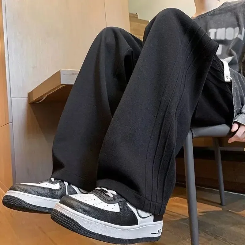 Men's American Vintage Wide-Leg Casual Trousers | Spring Summer Sports & Streetwear