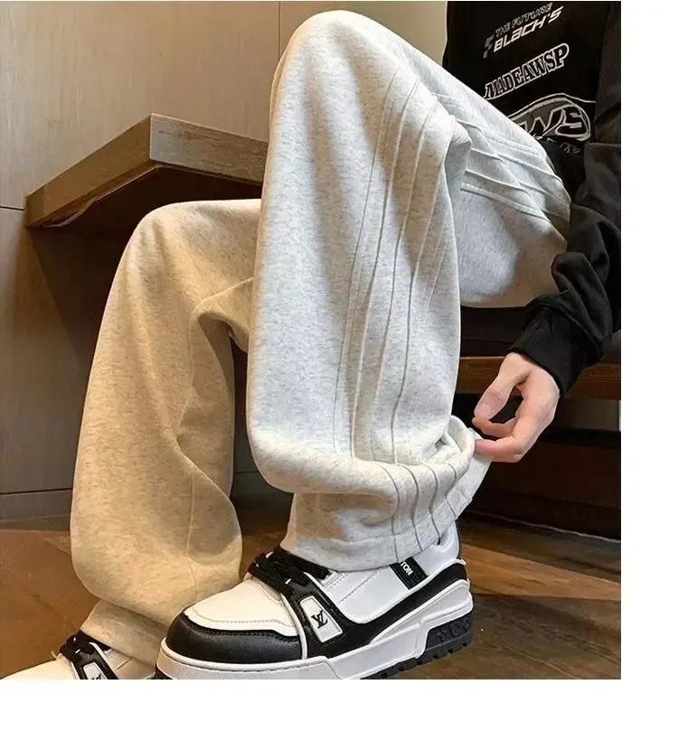 Men's American Vintage Wide-Leg Casual Trousers | Spring Summer Sports & Streetwear