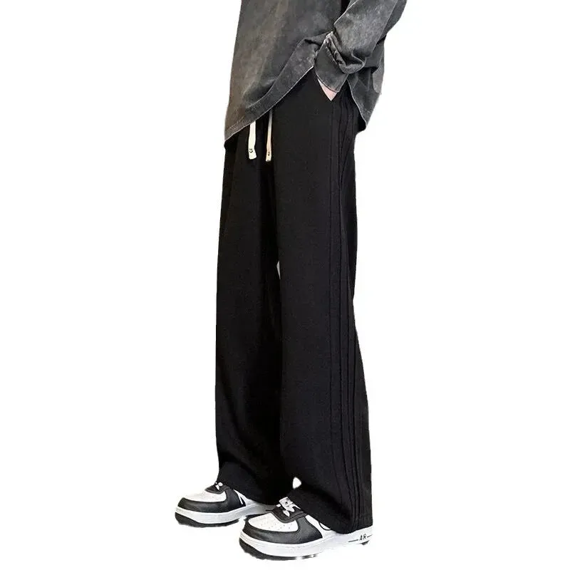 Men's American Vintage Wide-Leg Casual Trousers | Spring Summer Sports & Streetwear