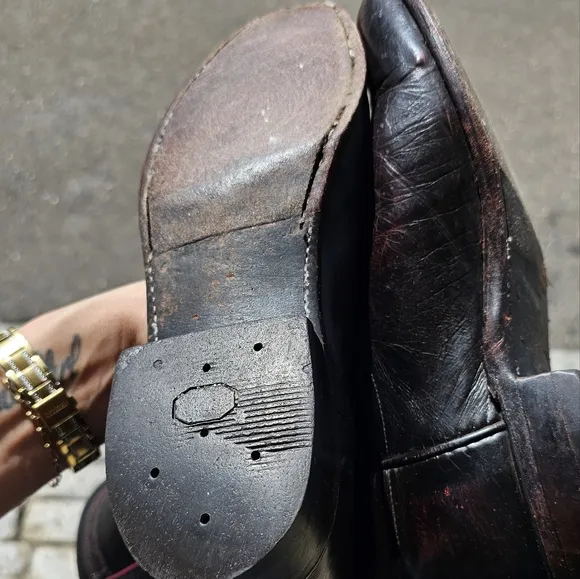 Men's, Black,Red, Cowboy, Boots, Travel, Work, Everyday, Leather, 2000, Outdoors