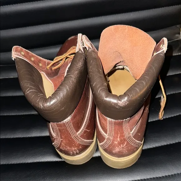 Men's Brown Leather Boots size 10