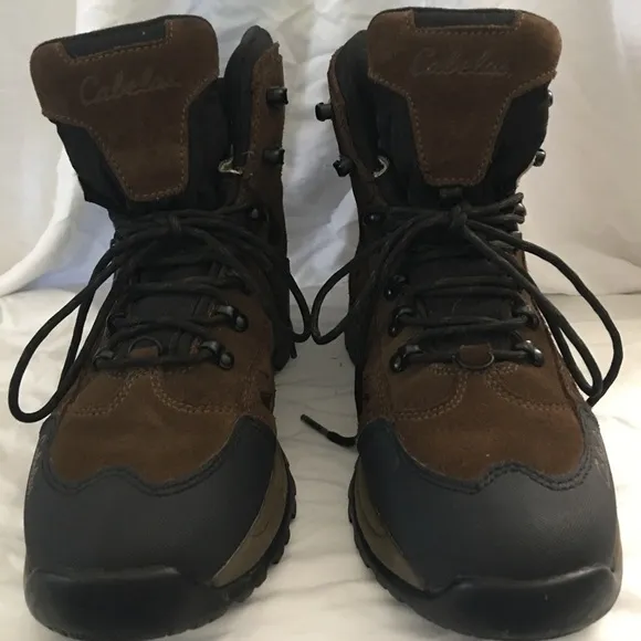 Men’s Cabela work boots, steel toe,Dry Plug, Thinsulate, 9 1/2 D, like new