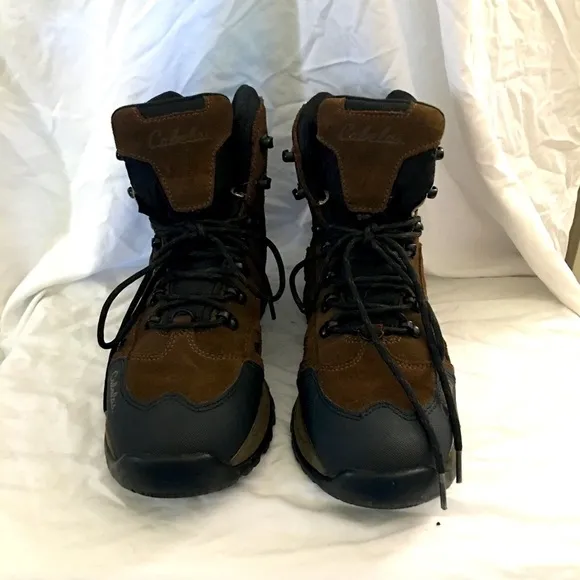Men’s Cabela work boots, steel toe,Dry Plug, Thinsulate, 9 1/2 D, like new