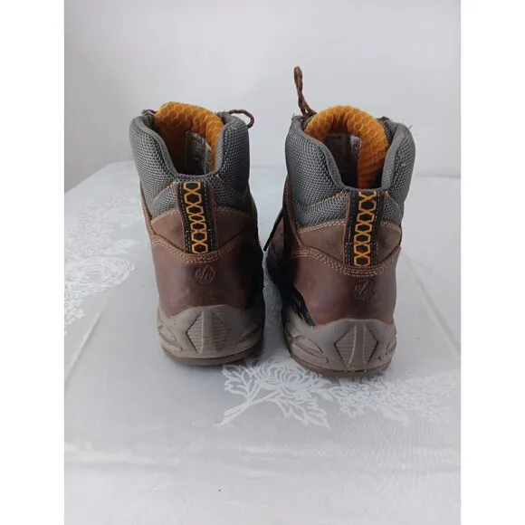 Mens Carolina C5540 Leather Work Boots Size 11.5 D Steel Toed Rugged Brown