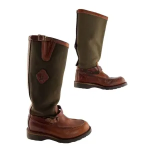 Men's Chippewa Cutter Snake USA Brown Leather Moc Toe Work Boots Size 8.5 D