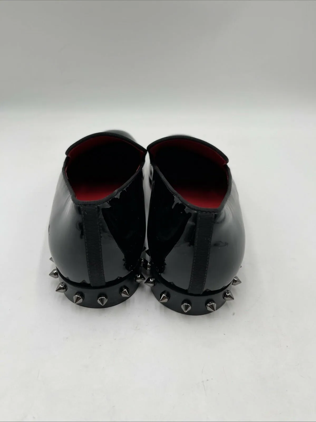 Men’s Christian Louboutin Marquees Patent Loafers Black Size 42 - Very Good