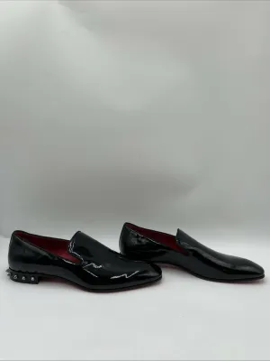 Men’s Christian Louboutin Marquees Patent Loafers Black Size 42 - Very Good