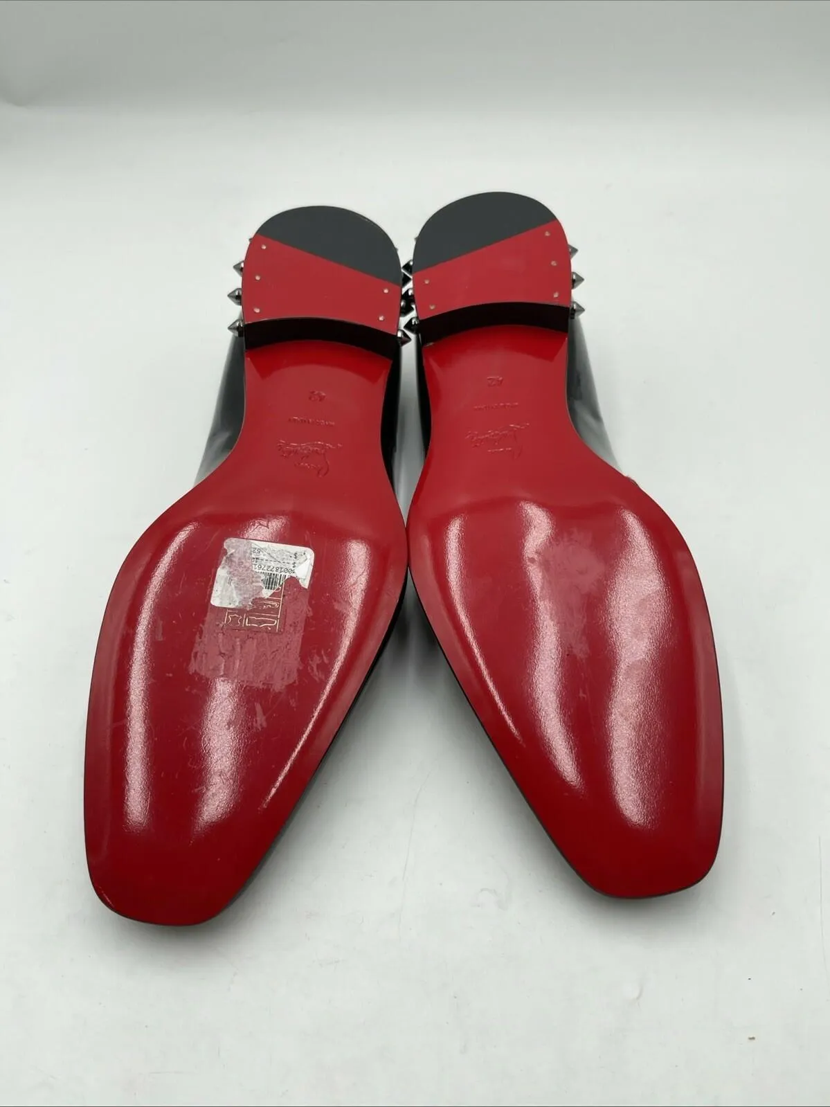 Men’s Christian Louboutin Marquees Patent Loafers Black Size 42 - Very Good